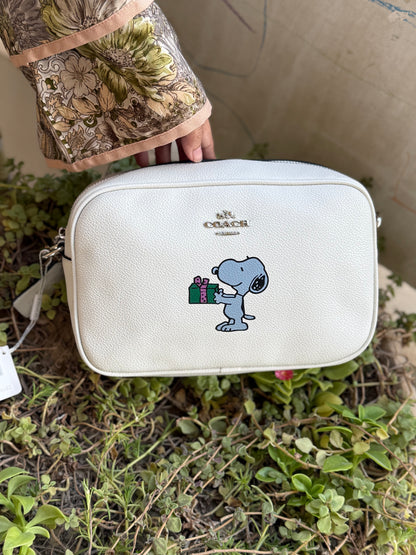Coach X Peanuts Jamie Camera Bag with Snoopy Ski Motif-Same As Original-Master Series
