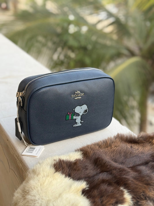Coach X Peanuts Jamie Camera Bag with Snoopy Ski Motif-Same As Original-Master Series