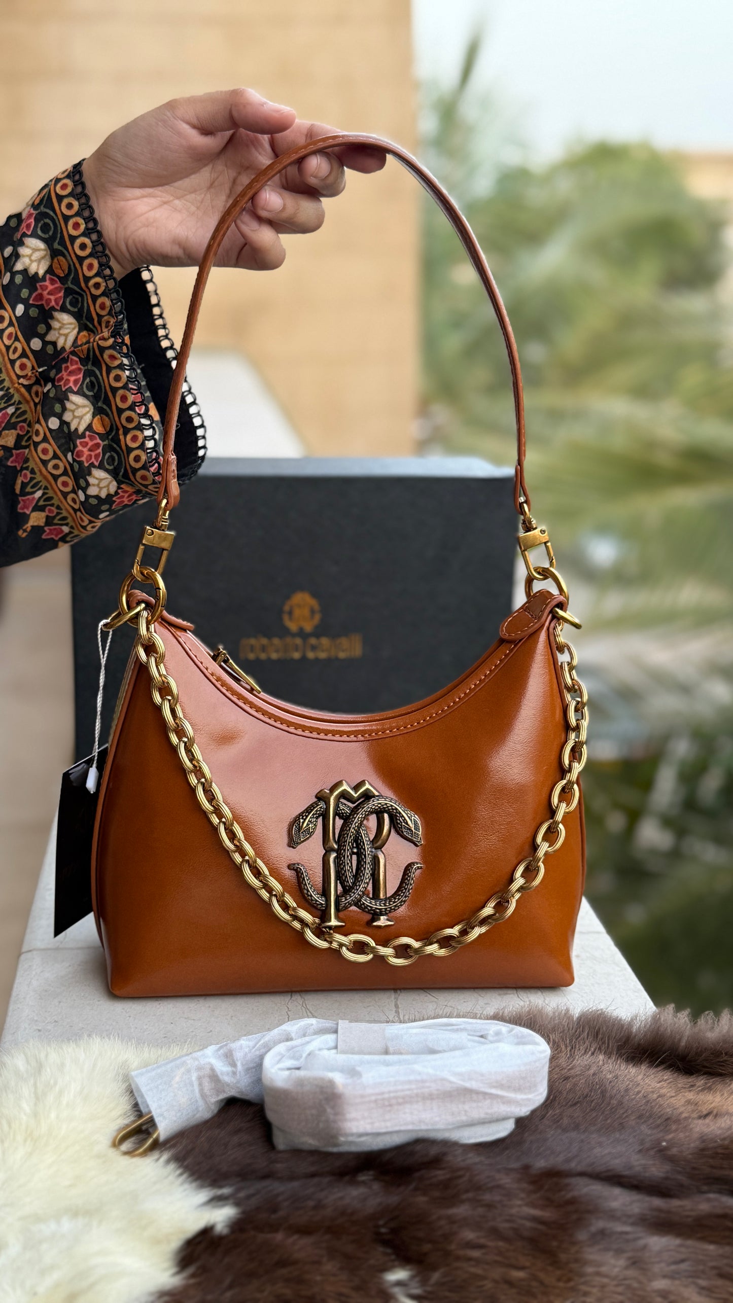 Roberto Cavalli Shoulder Bag-Master series with box.
