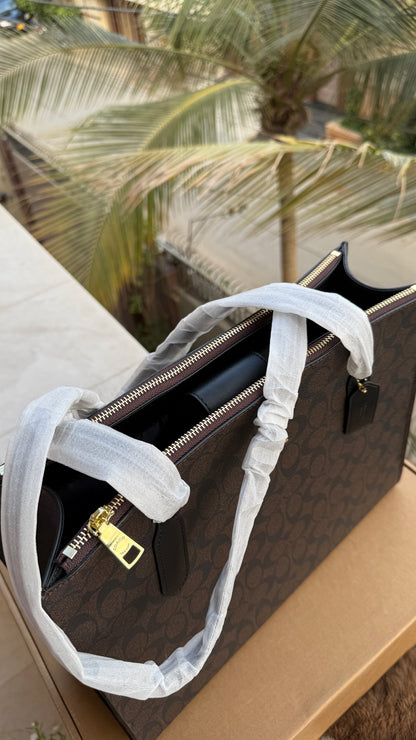 Coach Nina tote Folding Box Packing Master Plus series.