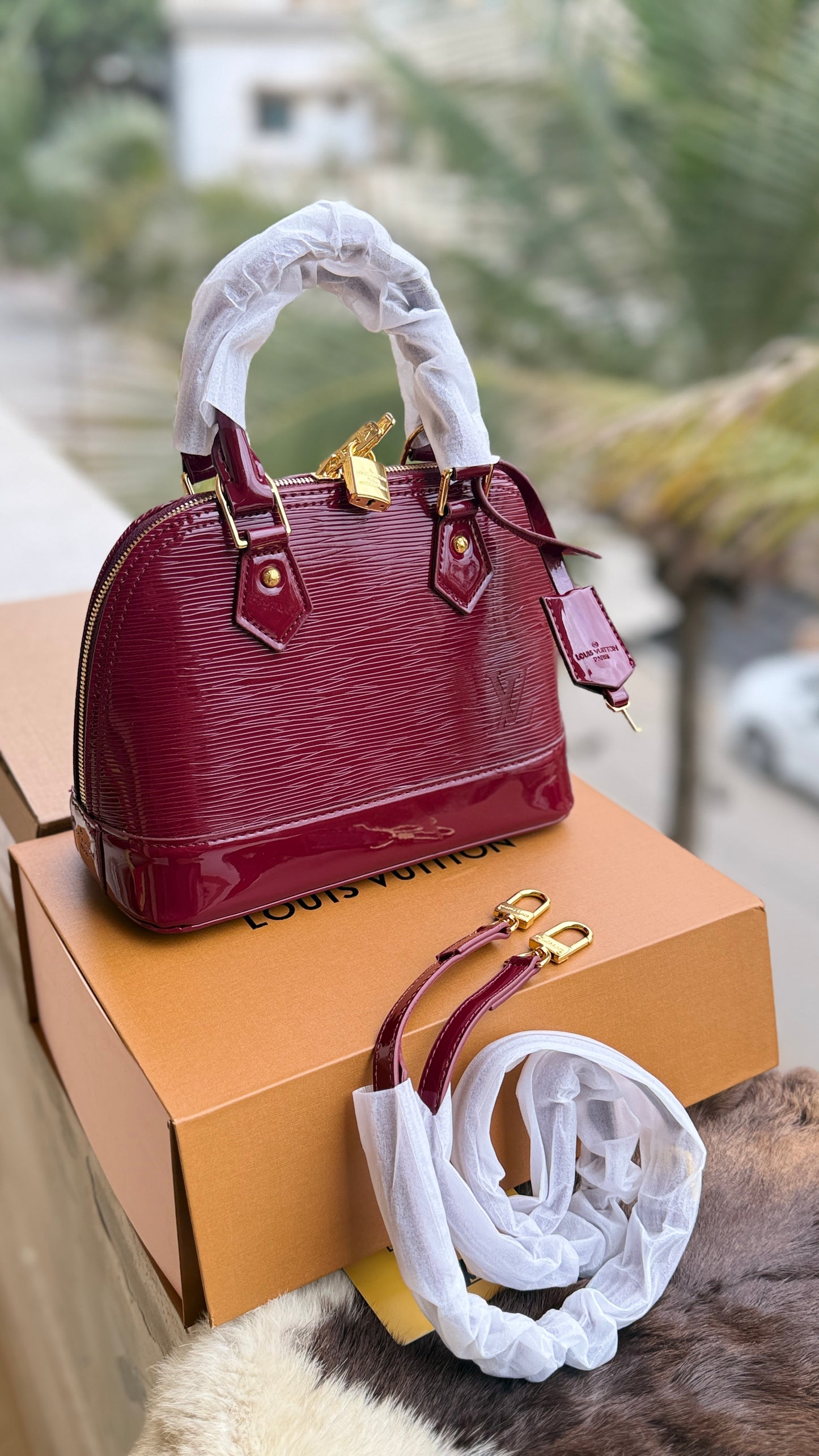 Louis Vuitton Electric Epi Alma BB handbag-Double box-Master Plus Series