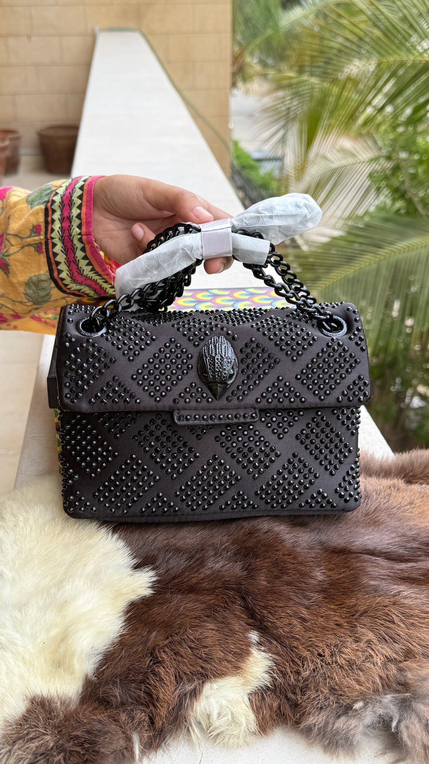 Kurt Geiger London Mini Crystal Kensington Bag-Master Series-With Box