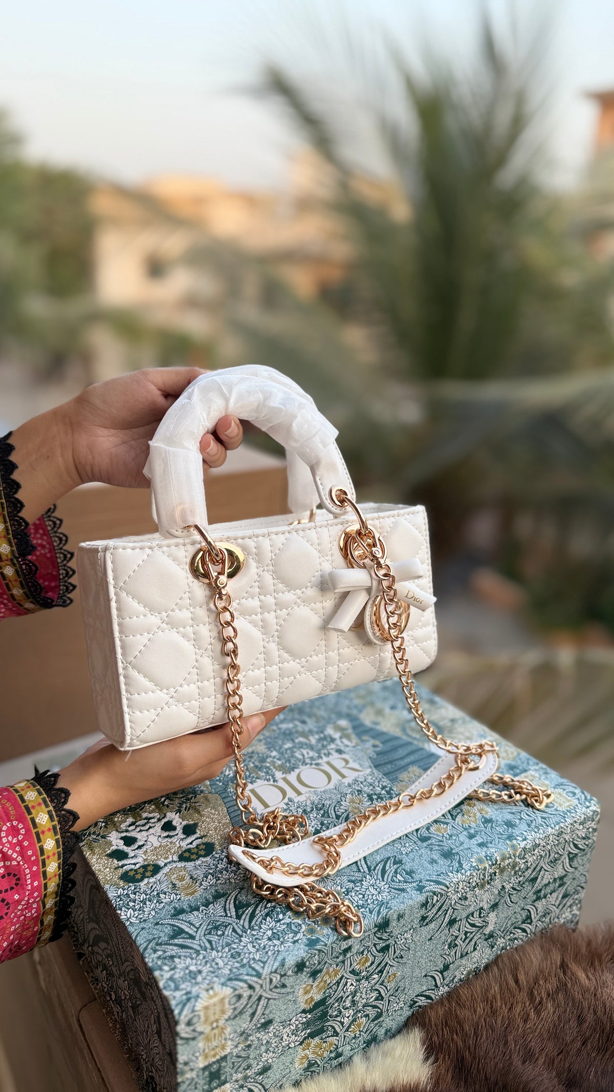 Lady D-Joy Bag-Bow Edition-AAA Series-Double Folding box
