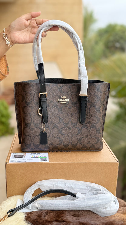 Coach Mollie 25 Tote Bag-Master Basic Series With Folding Box Packaging.