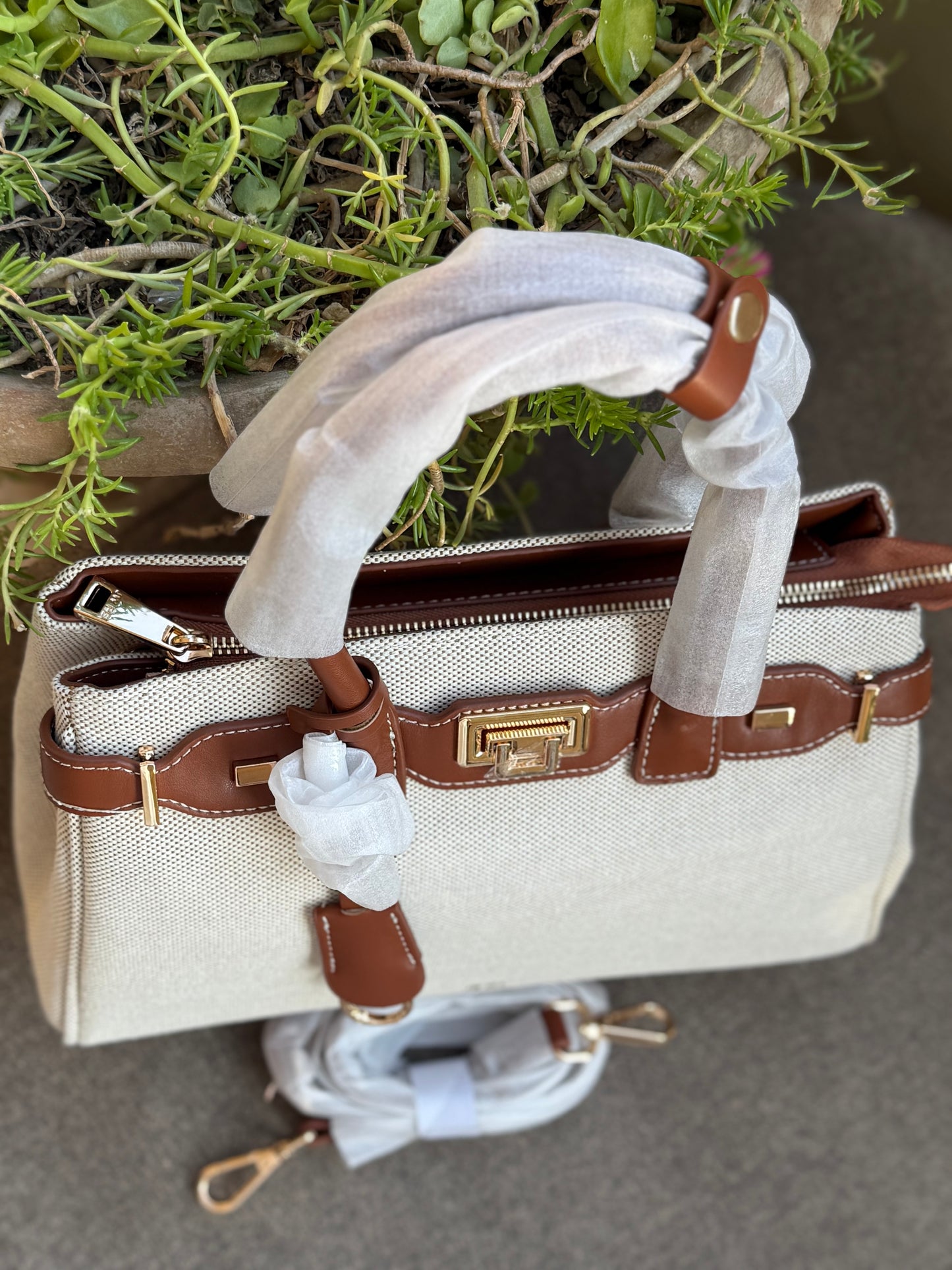 JW PEI Ziva Metal Lock Decoration Tote Bag-Master Series-Same as original