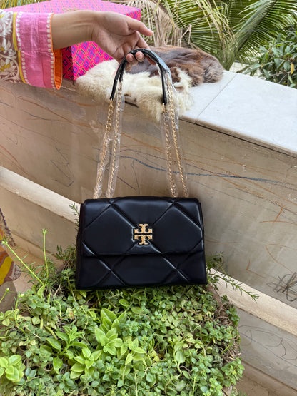TORY BURCH KIRA DIAMOND QUILT SHOULDER BAG With Box ( Master Series )