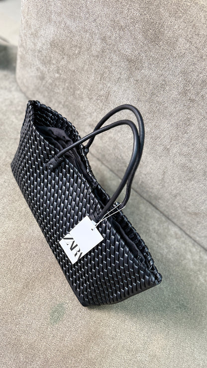 Zara braided elongated Shoulder/tote bag-Master Plus Series