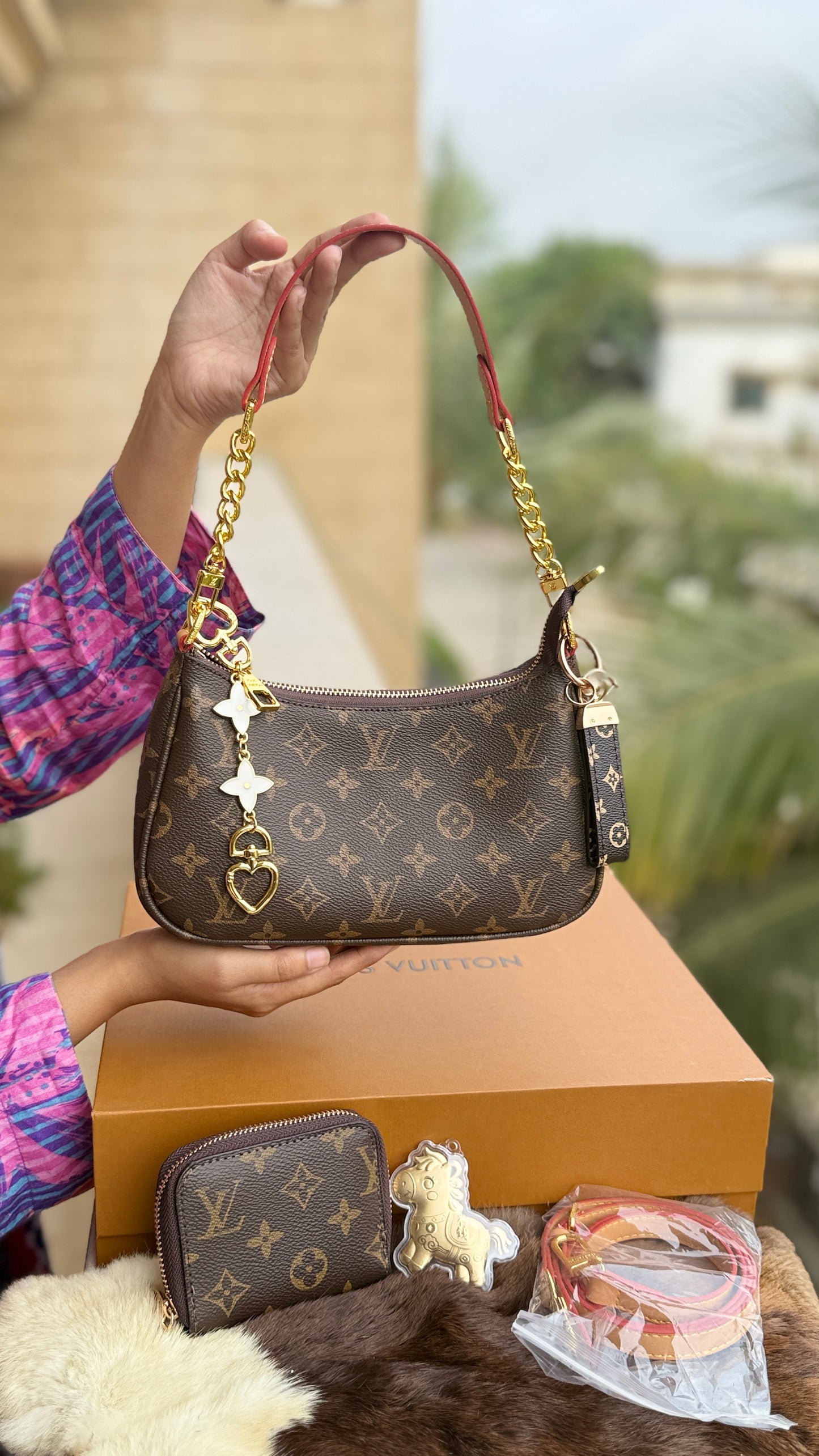 Louis Vuitton Hobo Shoulder bag-Double Box-AAA Series