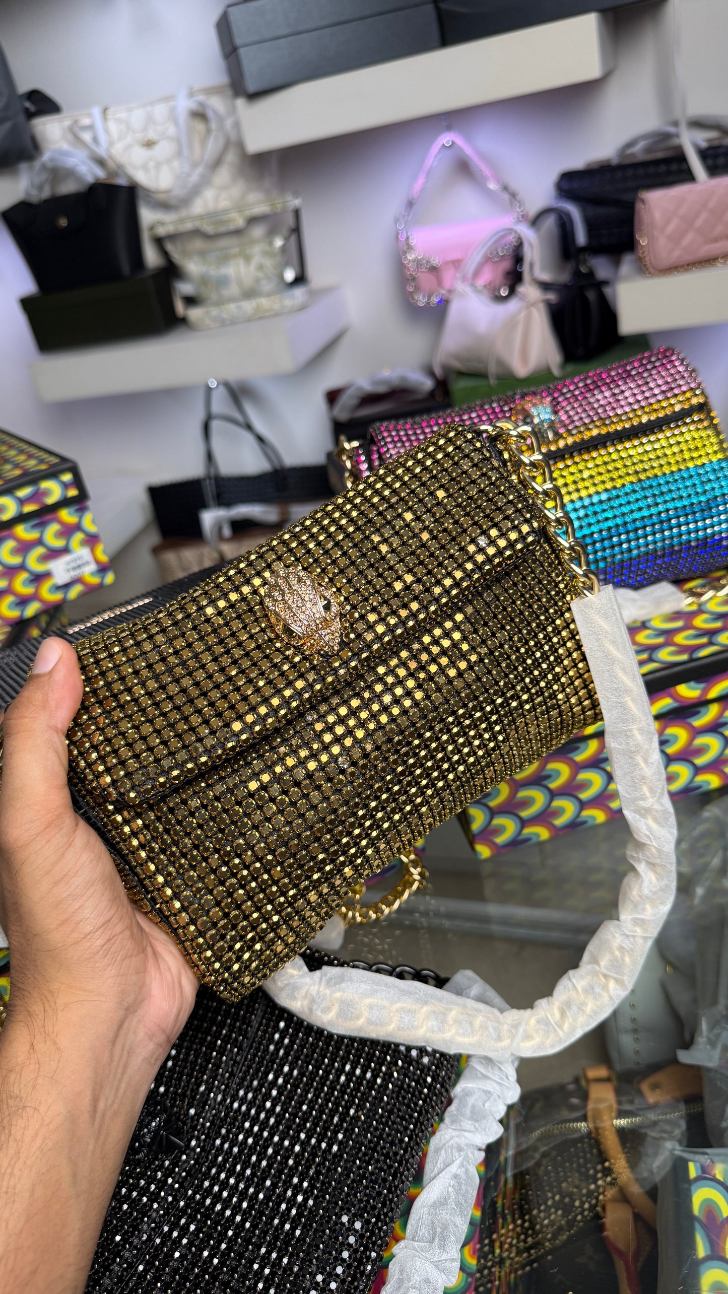 Kurt Geiger London Small Party Shoulder Bag With box