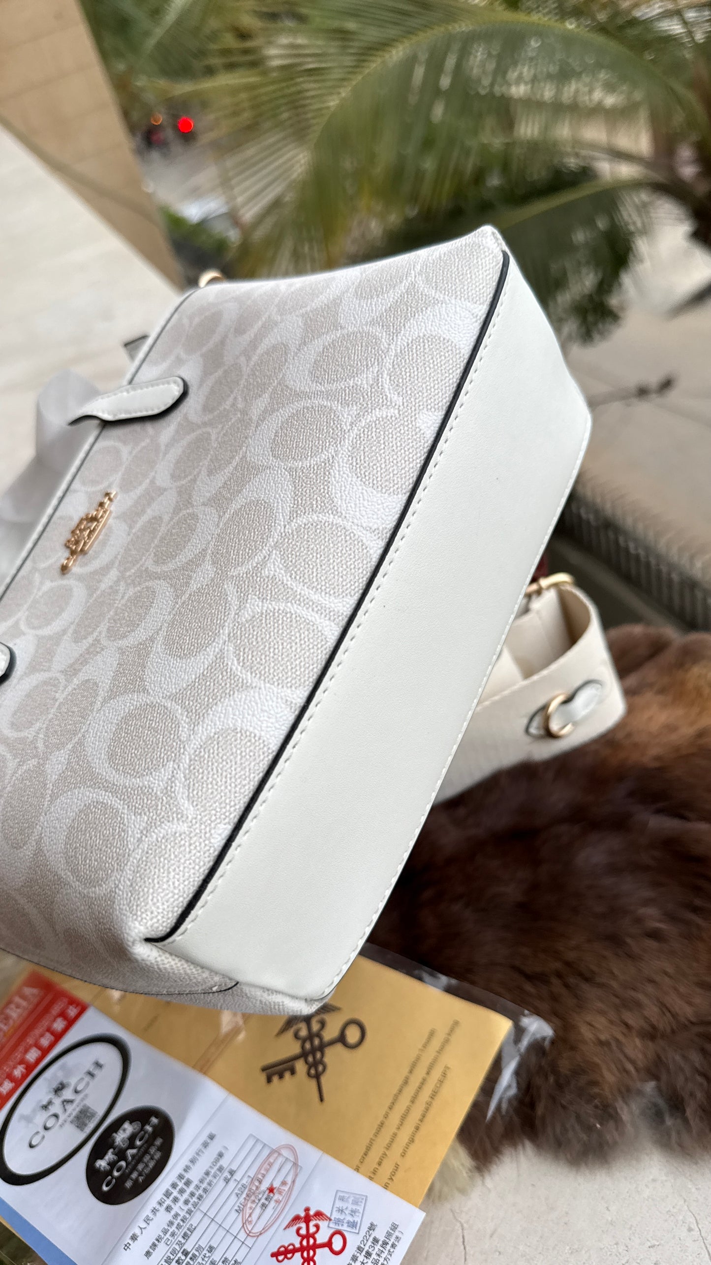 Coach City Mini Tote Bag-With Wallet & Charm Chain-Box Included-Master Plus Series.