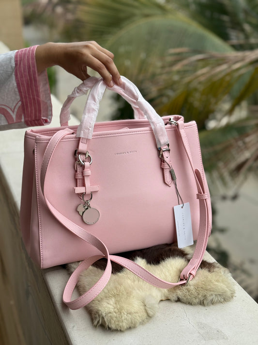 C & K Bow Detail Tote