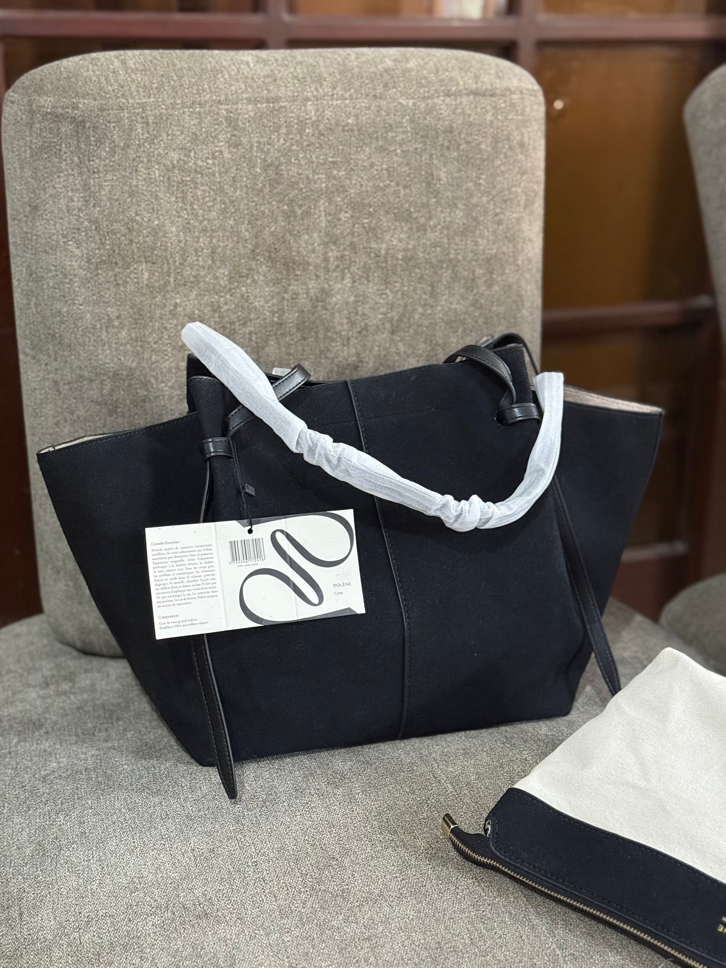 Polène Cyme Large tote bag suede-Master Series-Same as original.