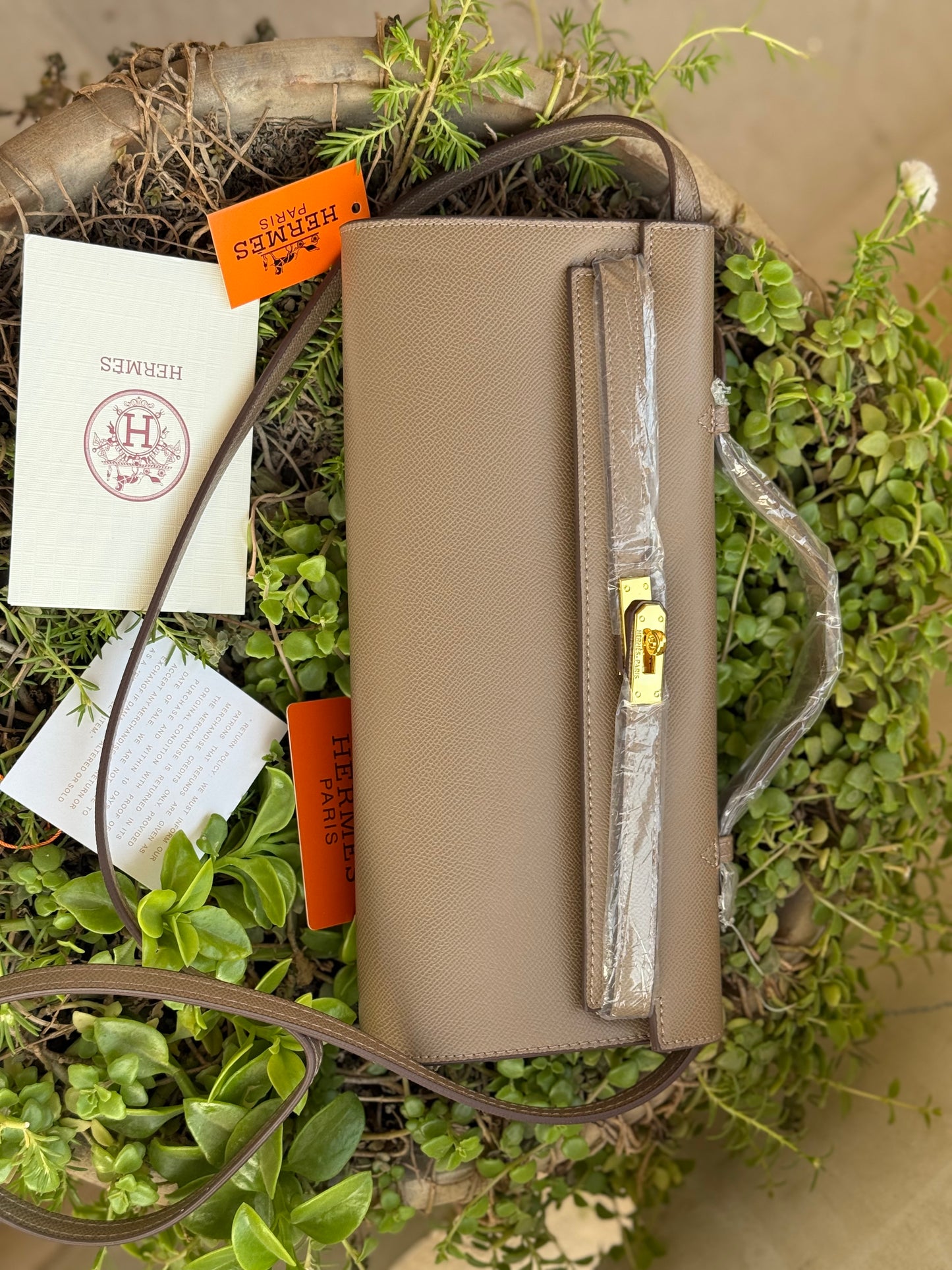 Hermes Kelly Cut Clutch-Box included-Master Series