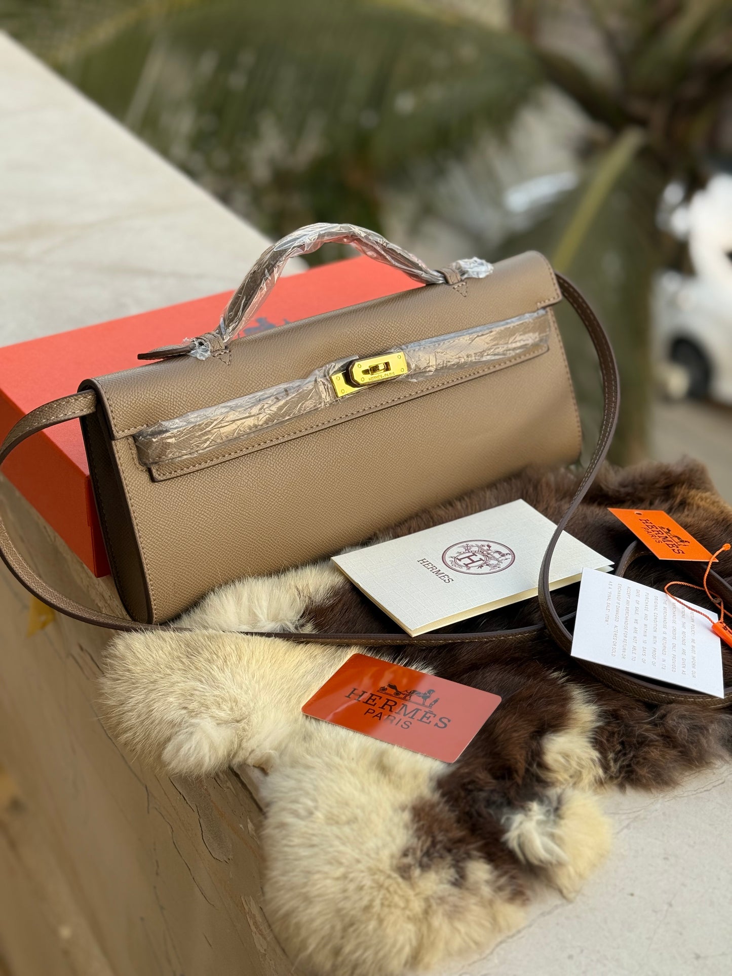 Hermes Kelly Cut Clutch-Box included-Master Series