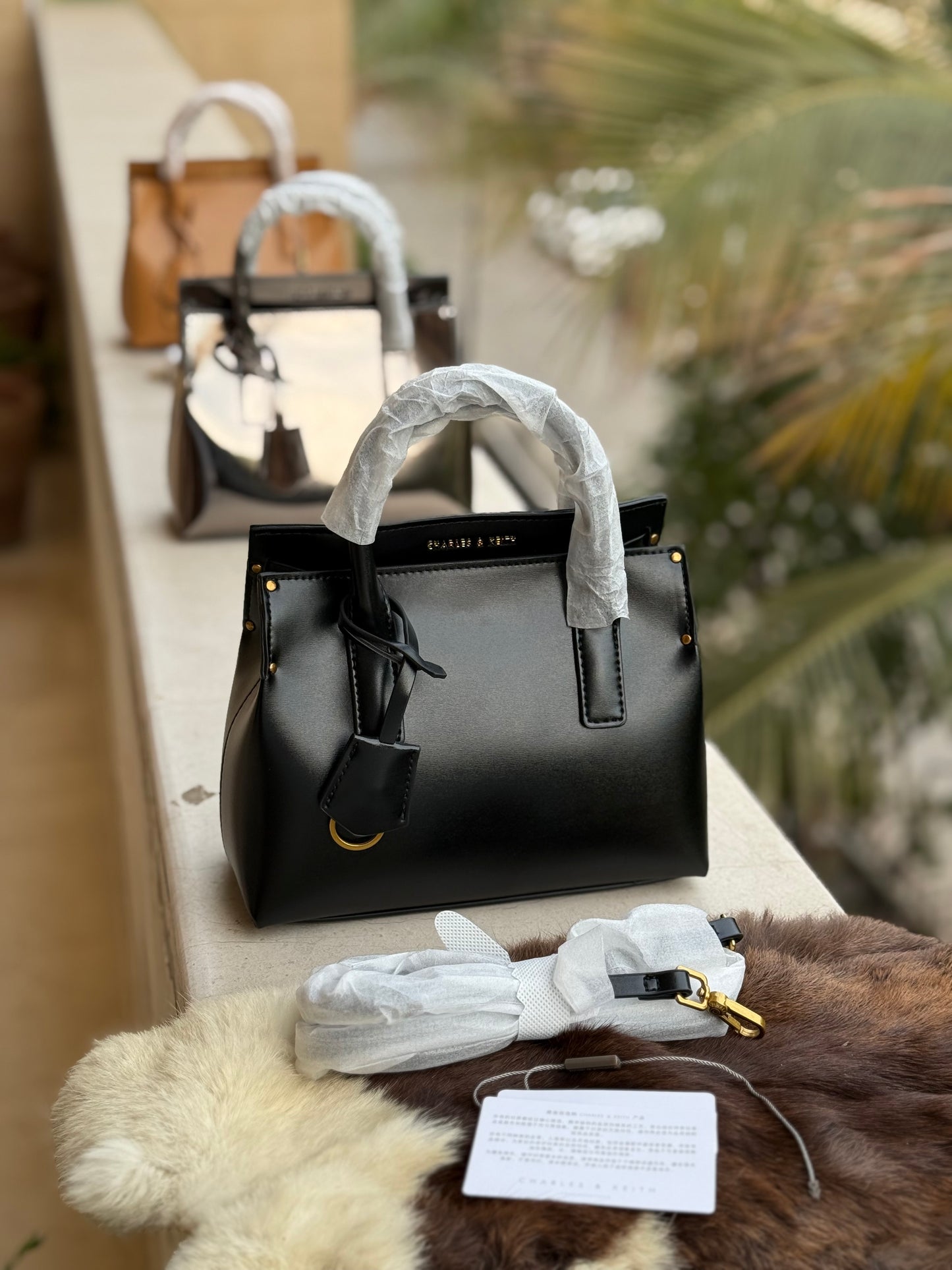 Charles & Keith Rene Structured Top handle bag-Master Series