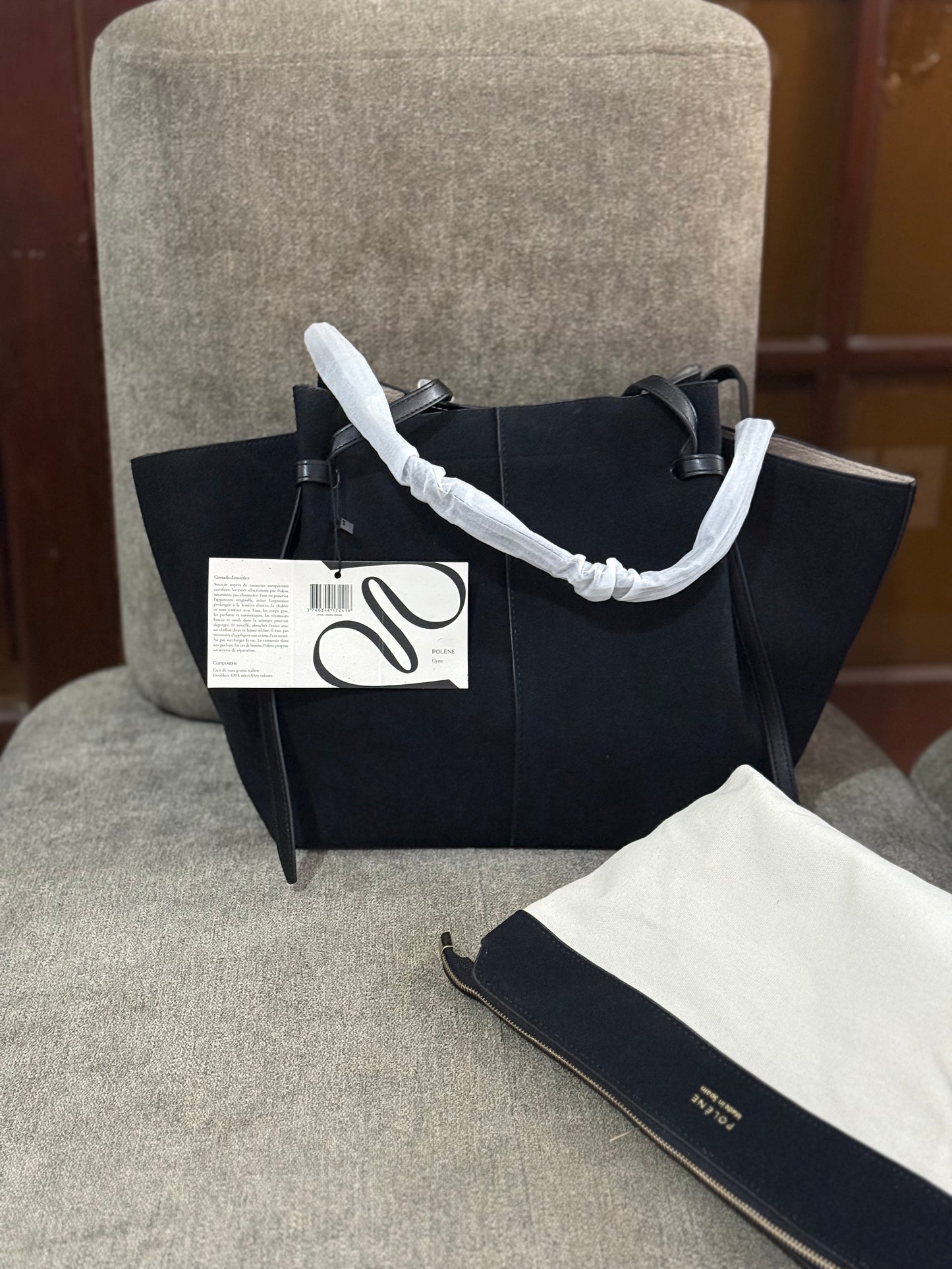 Polène Cyme Large tote bag suede-Master Series-Same as original.