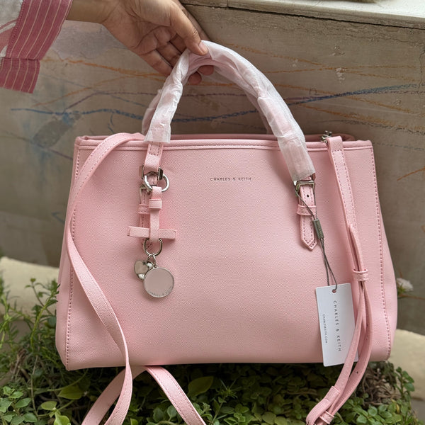 C & K Bow Detail Tote
