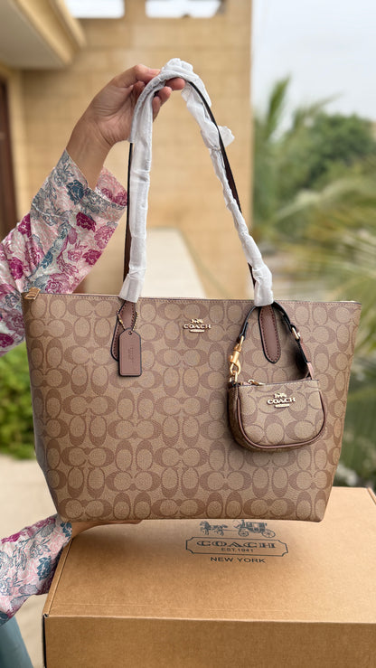Coach Tote-With Coin Bag-Master Plus Series-With Box