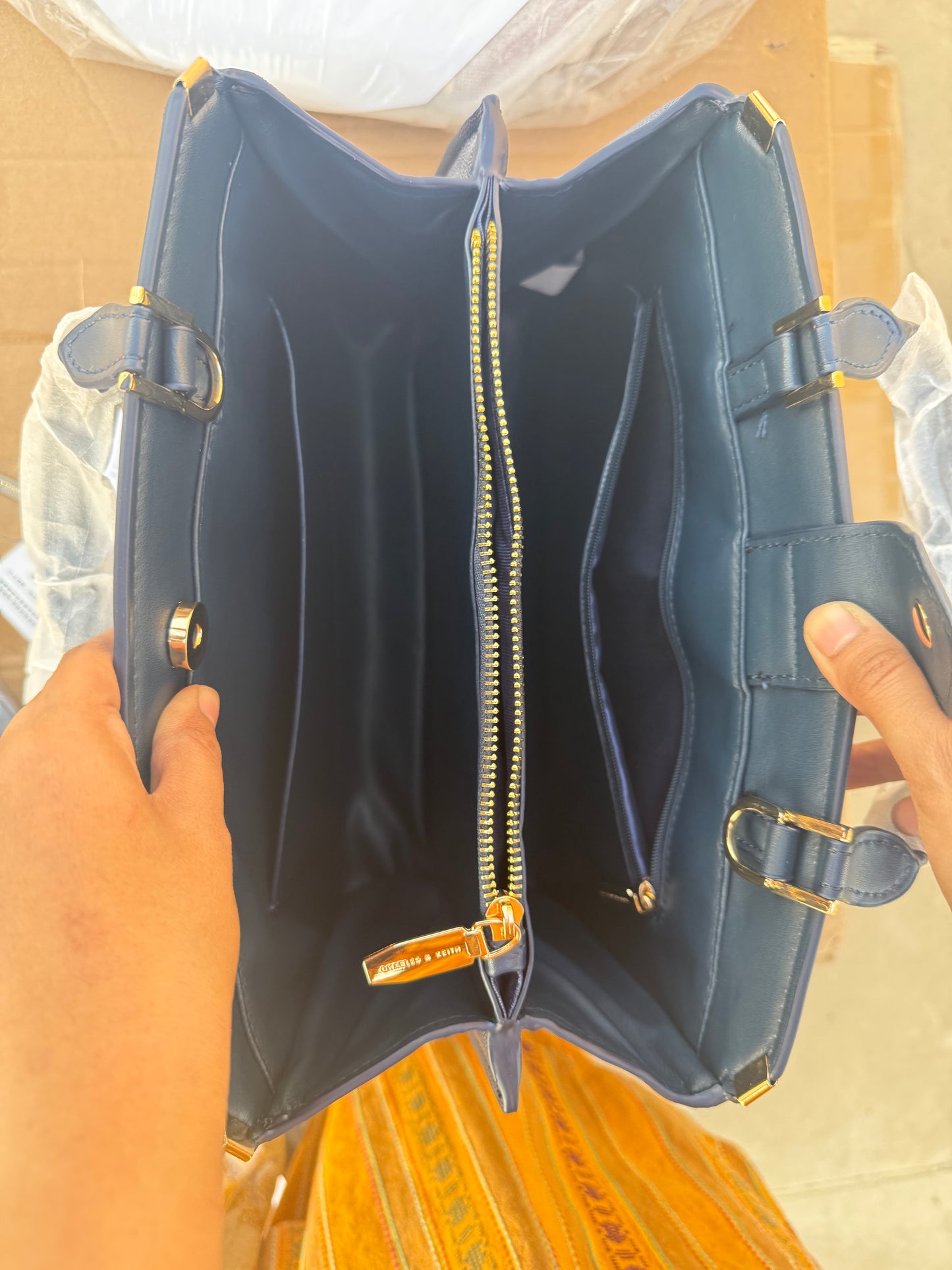 Charles & Keith Metal-Edge Top Handle Bag-Master Series-Same as original