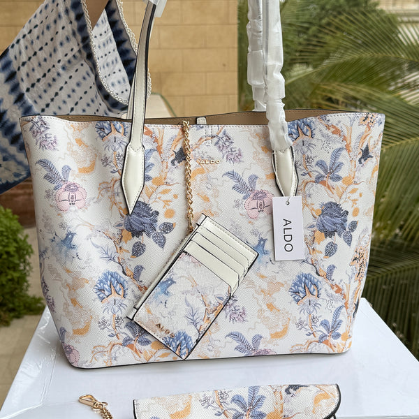 Aldo Tote-With Card Wallet & Pouch-With Box-Master Series