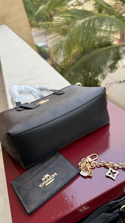 Coach City Mini Tote Bag-With Wallet & Charm Chain-Box Included-Master Plus Series.
