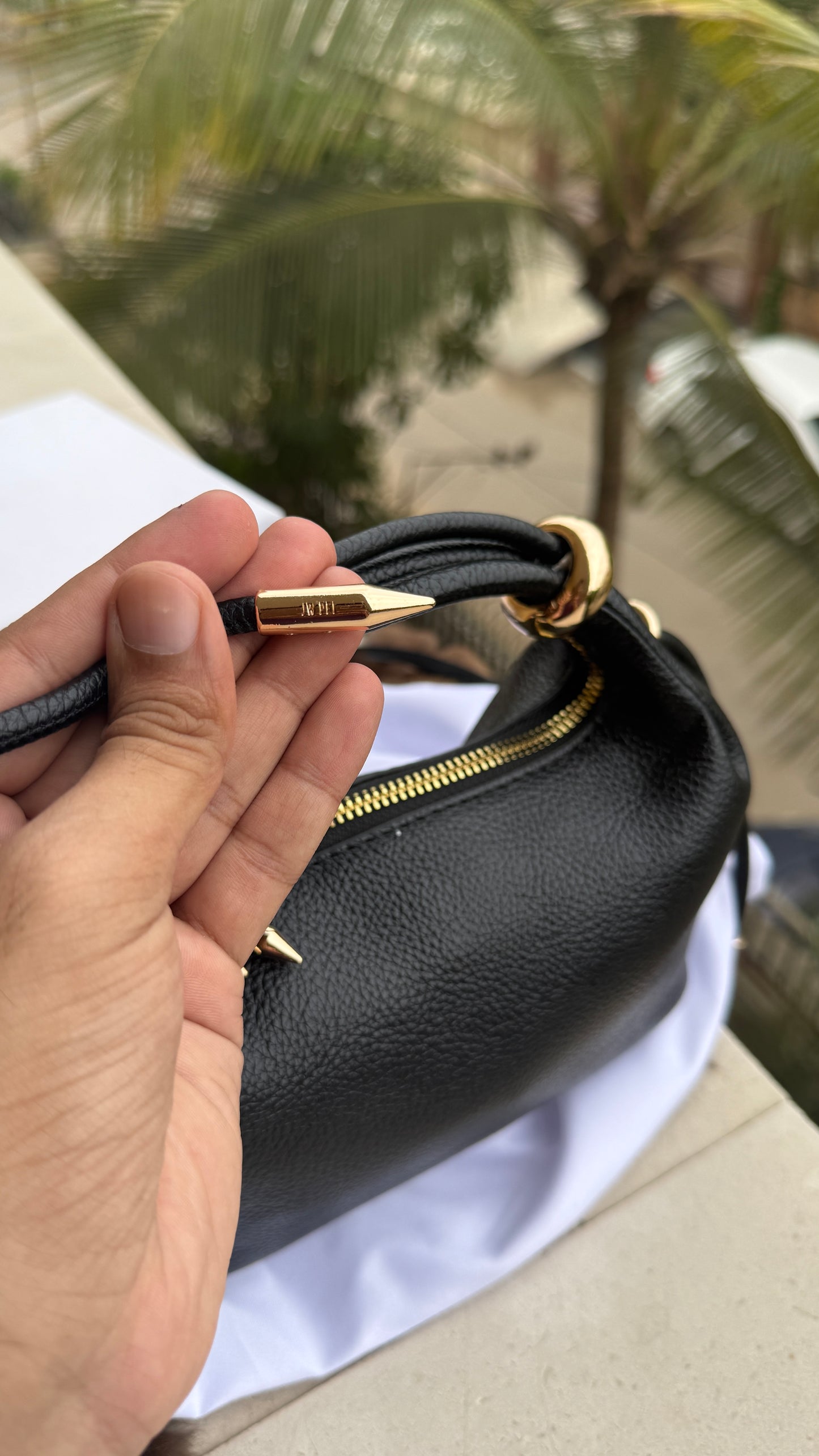 JW PEI Ellie Top Handle Bag-Master Plus Series-With Box-Coffee beans color.
