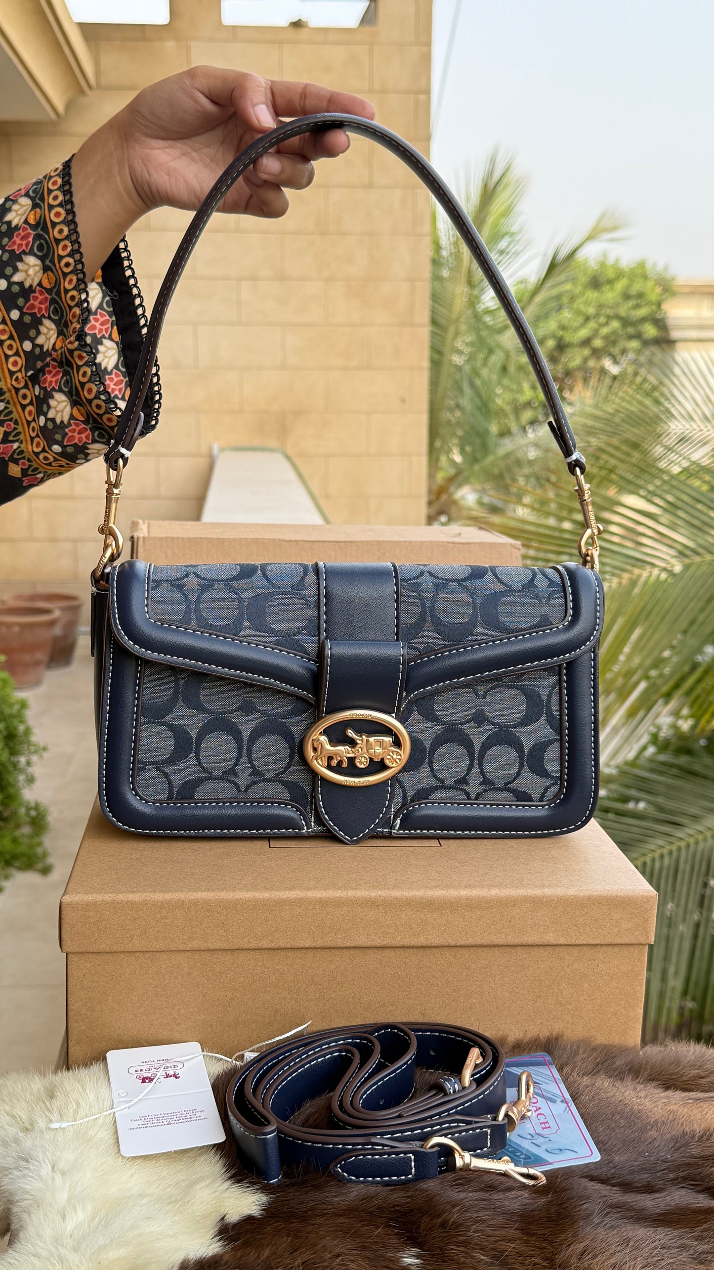 Coach Georgie Shoulder Bag-Double Folding Box-Master Plus Series