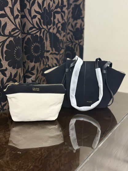 Polène Cyme Mini tote bag in suede-Master Series-Same as original.