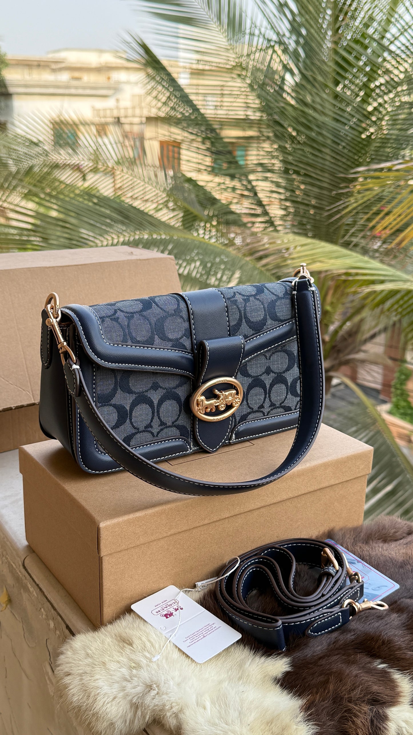 Coach Georgie Shoulder Bag-Double Folding Box-Master Plus Series