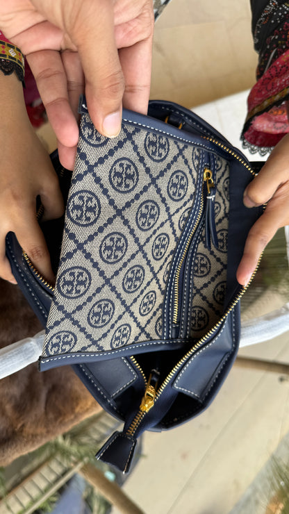 Tory Burch T Monogram Tote-Master Plus Series With Pouch
