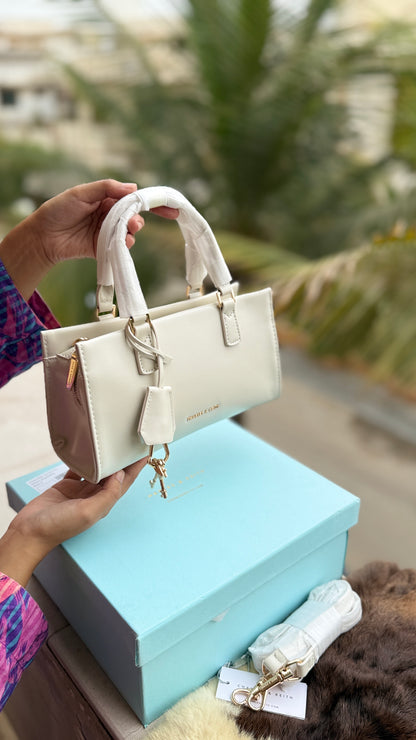 Charles & Keith Mini Kerry Top Handle Bag-Master Plus Series-With Box