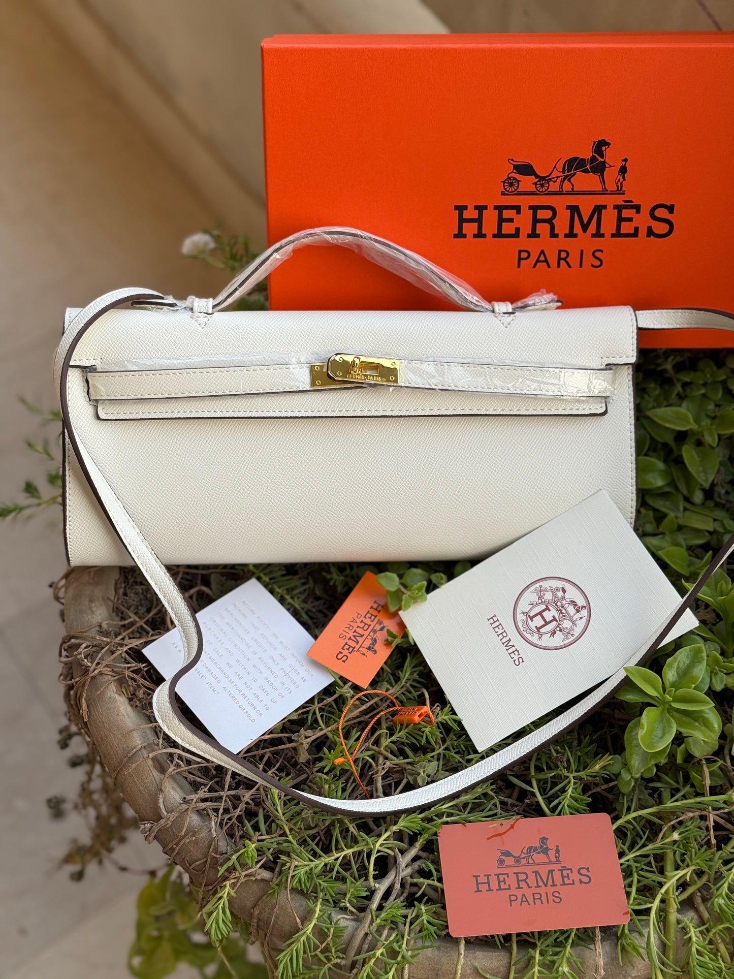 Hermes Kelly Cut Clutch-Box included-Master Series