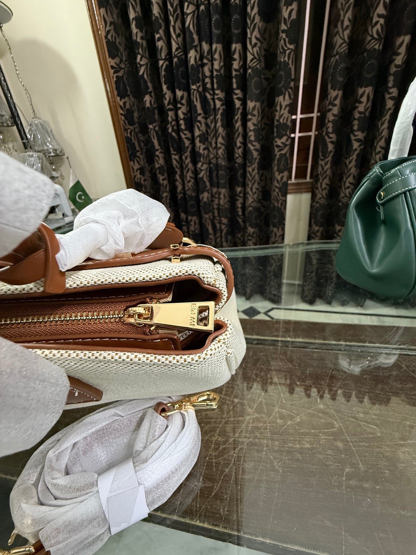 JW PEI Ziva Metal Lock Decoration Tote Bag-Master Series-Same as original