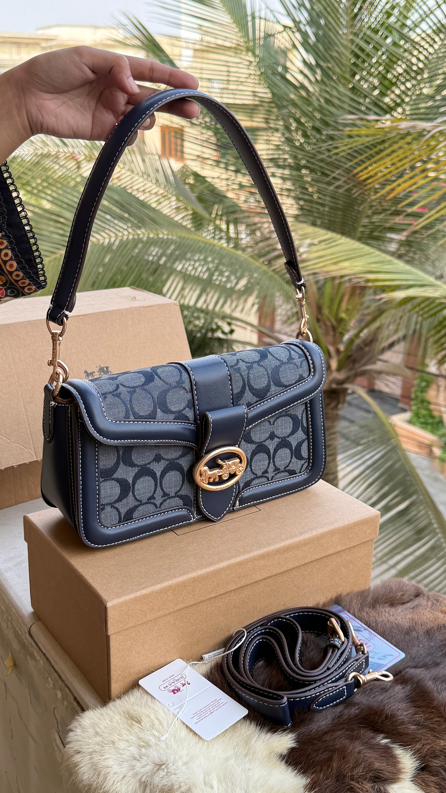 Coach Georgie Shoulder Bag-Double Folding Box-Master Plus Series