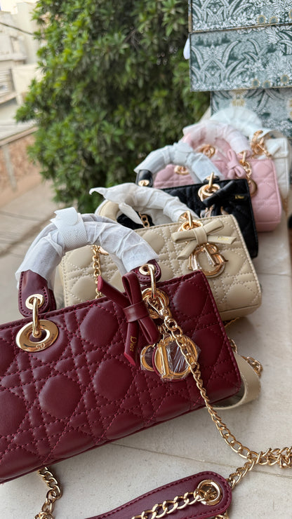 Lady D-Joy Bag-Bow Edition-AAA Series-Double Folding box