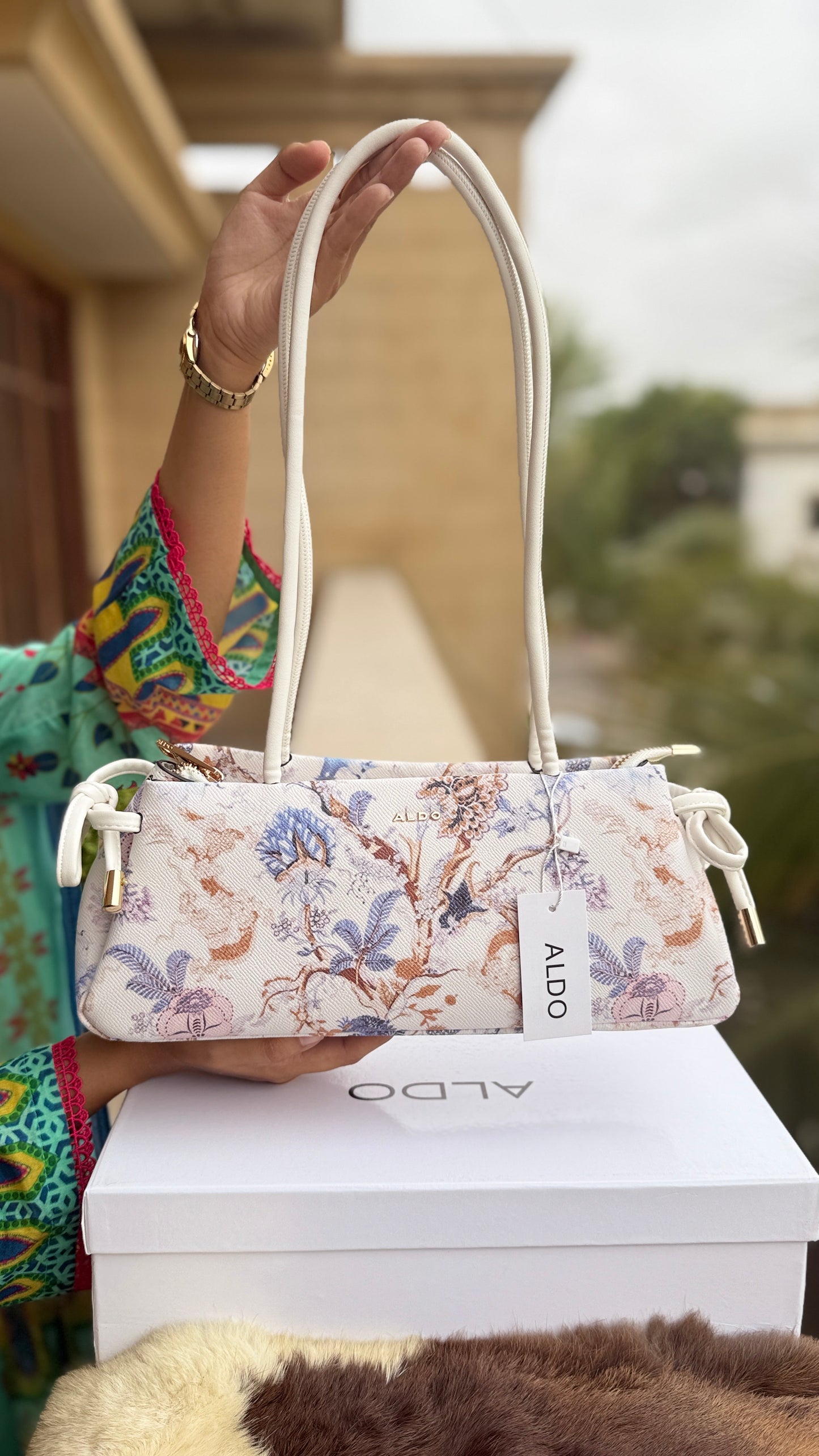 Aldo Shoulder Bag-With Box-Master Series FLORAL