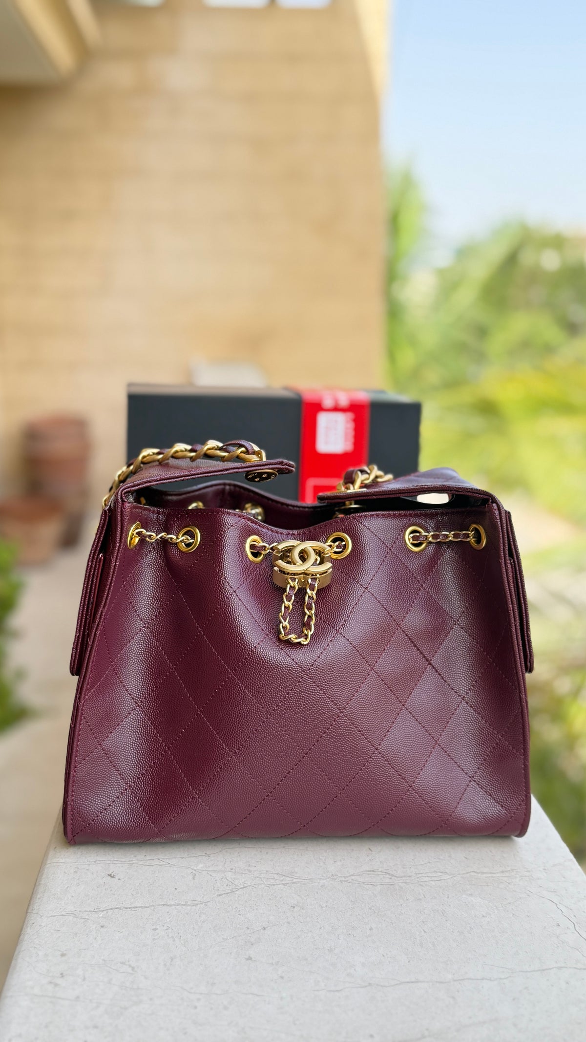 Chanel 25 small quilted hobo bag-AAA Series-Folding box Packaging.