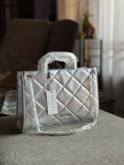 Charles & Keith Apfra Quilted Chain Master Series With Box