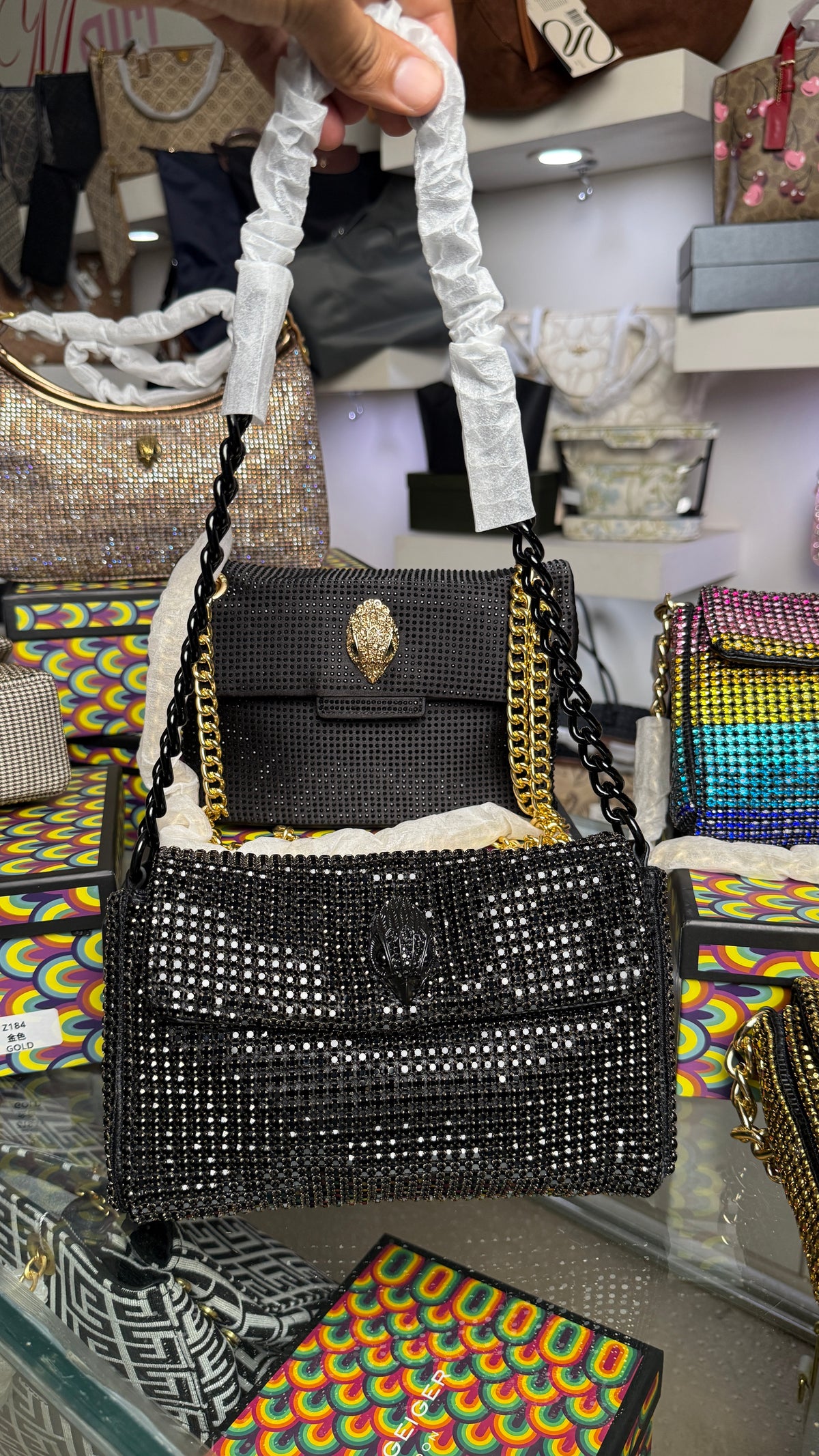 Kurt Geiger London Small Party Shoulder Bag with box