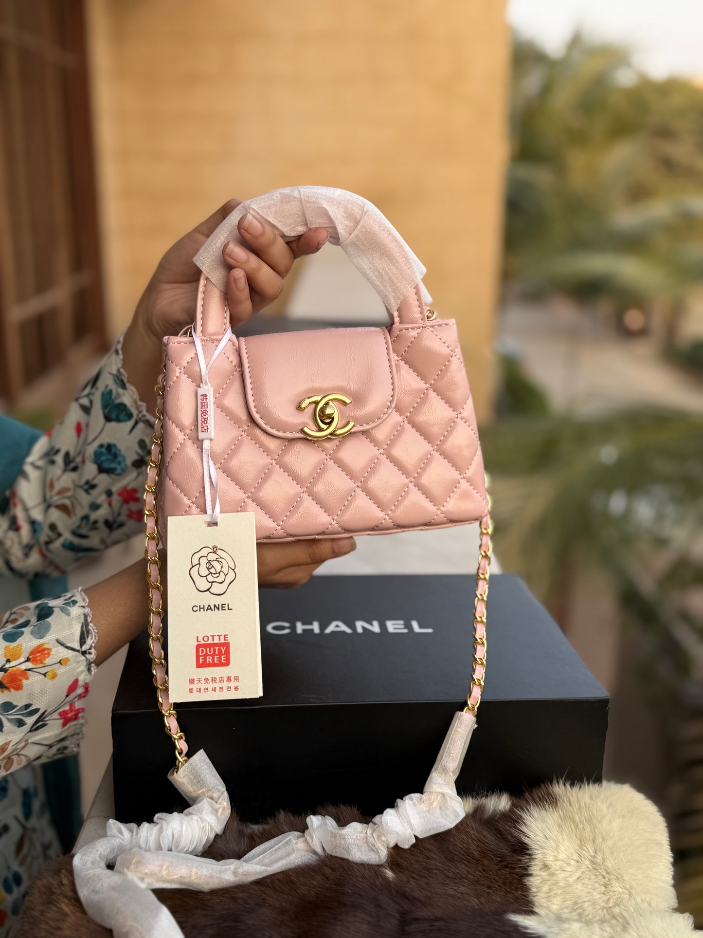 Chanel Kelly Small in Sakura Pink Shinny Calf Skin-AAA Quality-Folding Box