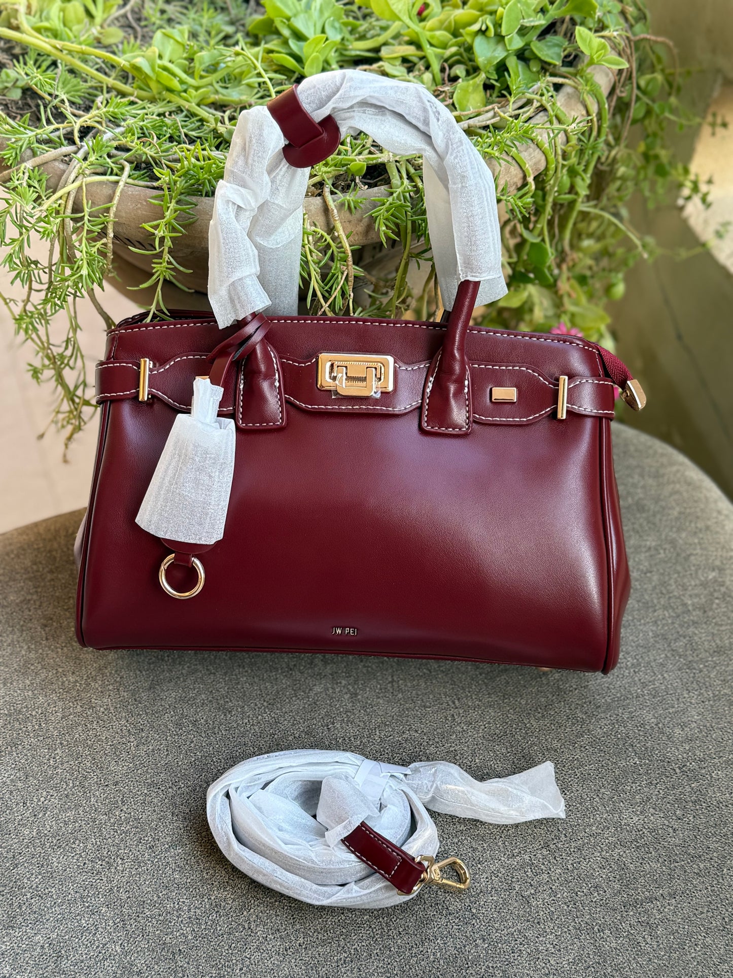 JW PEI Ziva Metal Lock Decoration Tote Bag-Master Series-Same as original