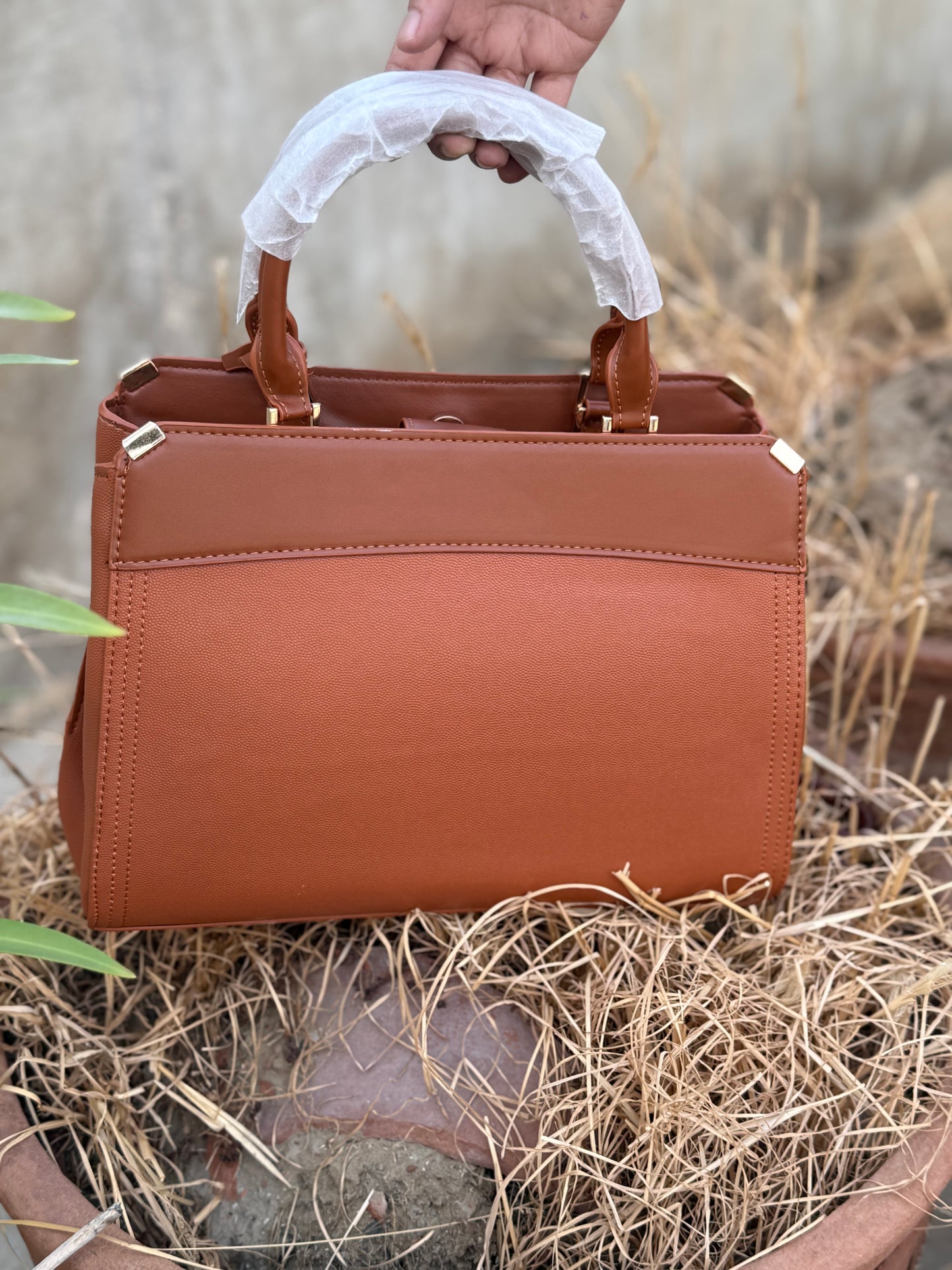 Charles & Keith Metal-Edge Top Handle Bag-Master Series-Same as original