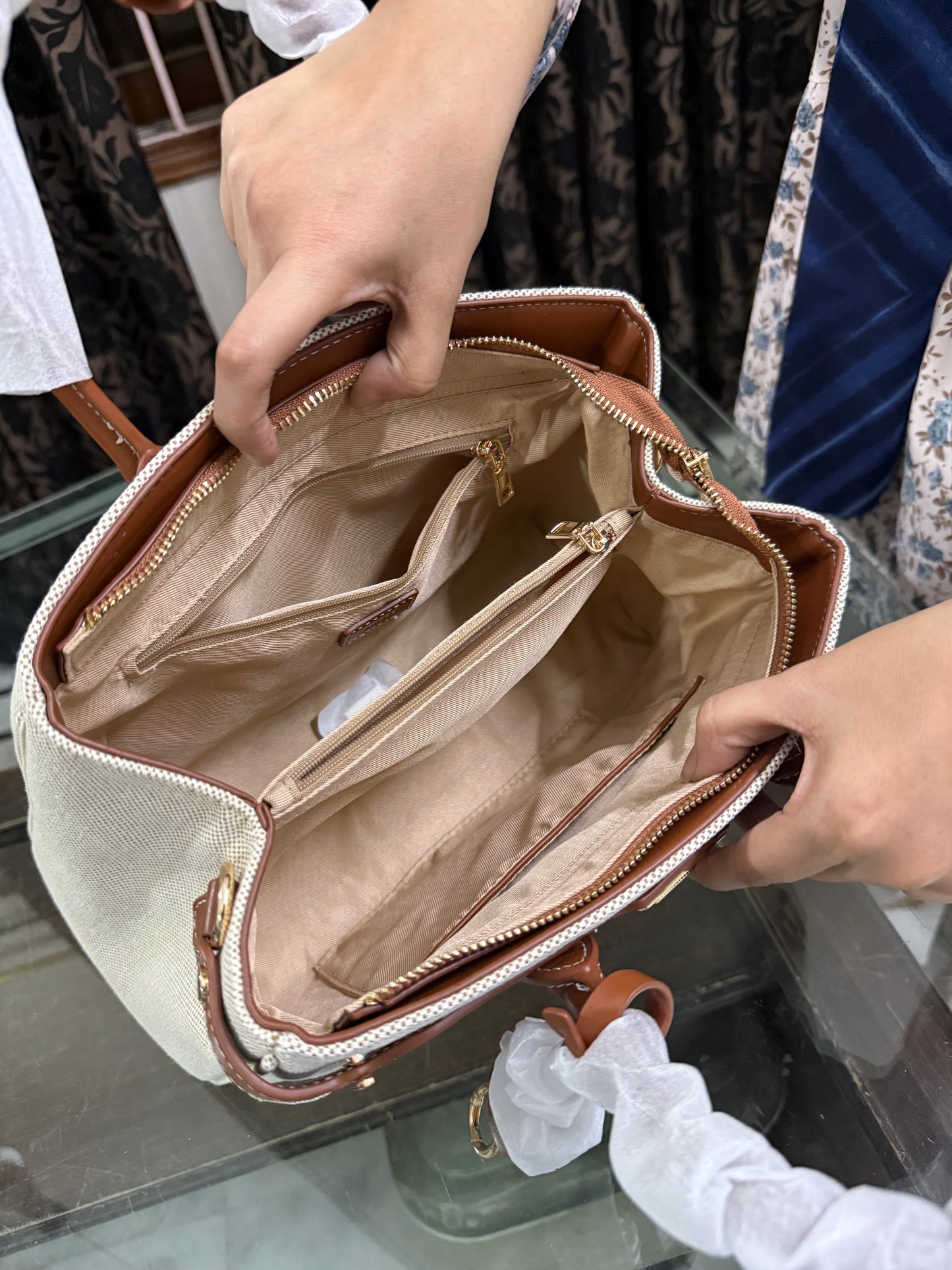 JW PEI Ziva Metal Lock Decoration Tote Bag-Master Series-Same as original