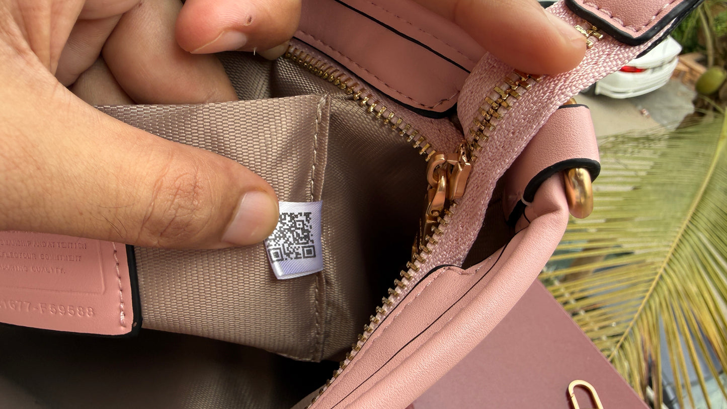 Coach City Mini Tote Bag-With Wallet & Charm Chain-Box Included-Master Plus Series.