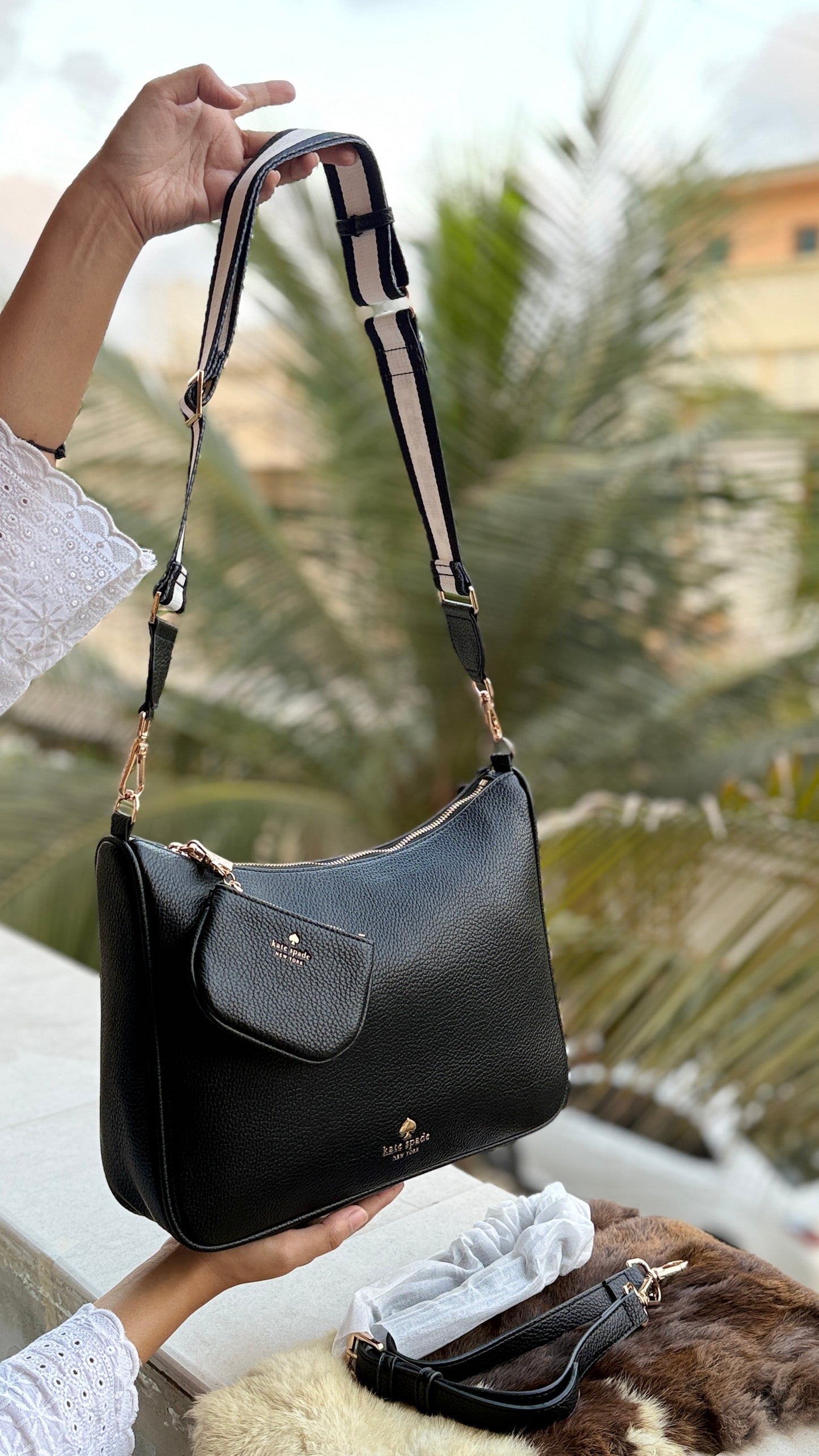 Kate Spade Emma Large Crossbody bag With mini pouch-Master Plus series