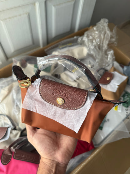 LONG CHAMP LE PLIAGE ORIGINAL POUCH WITH HANDLE ( Master Series )