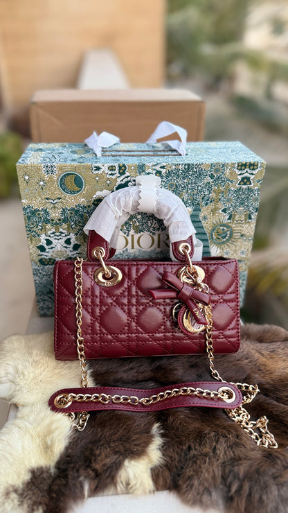 Lady D-Joy Bag-Bow Edition-AAA Series-Double Folding box