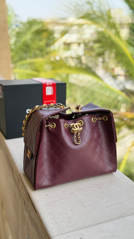 Chanel 25 small quilted hobo bag-AAA Series-Folding box Packaging.