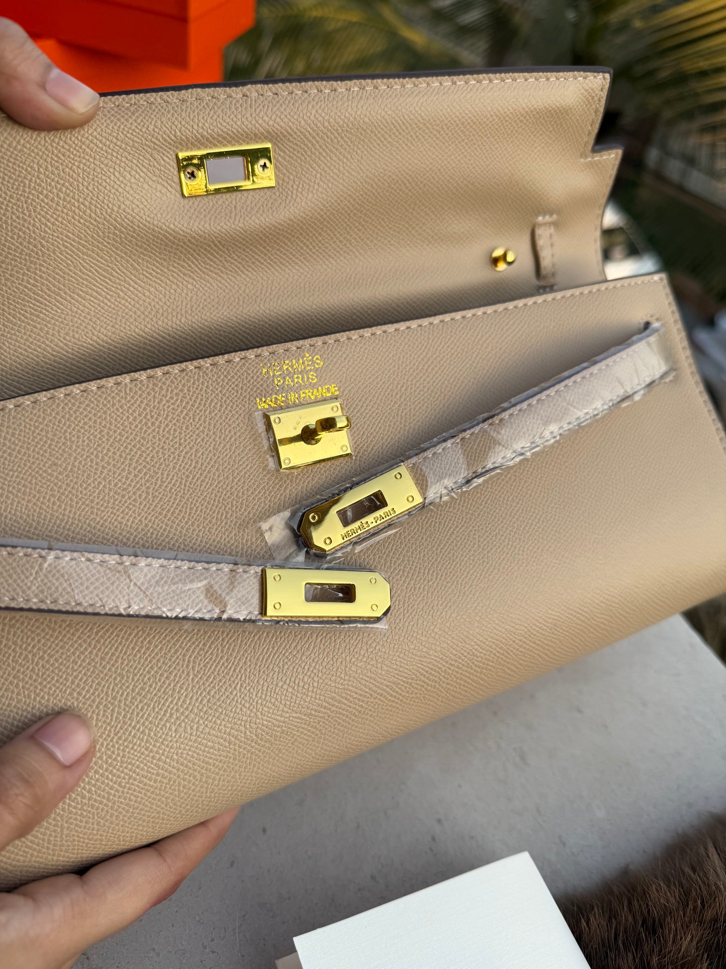 Hermes Kelly Cut Clutch-Box included-Master Series