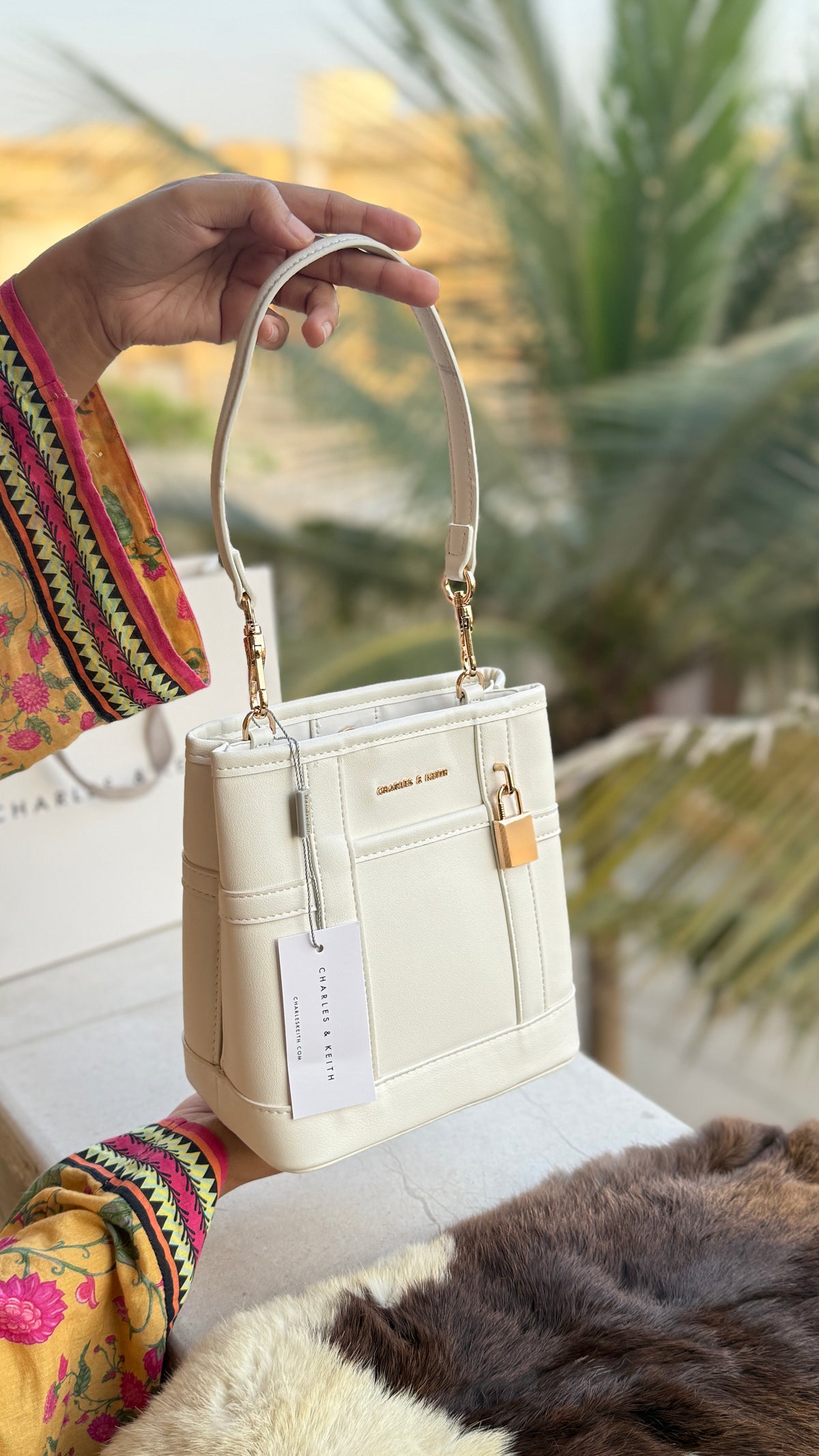 Charles & Keith Scottie Bucket Bag-Master Plus Series-With Paper Bag